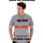 Remera Gris ideal para Sublimar Unisex